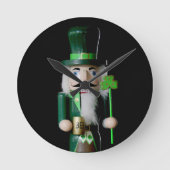 Irish Nutcracker Runde Wanduhr (Vorderseite)