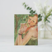 Irish Nymph Fairy Postcard Postkarte (Stehend Vorderseite)