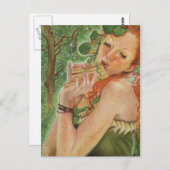 Irish Nymph Fairy Postcard Postkarte (Vorne/Hinten)