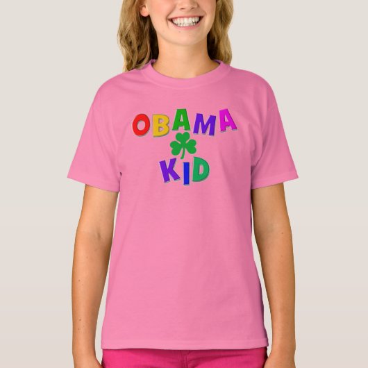 Irish Obama Kind T-Shirt (Vorderseite)