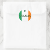 Irish Obama Runder Aufkleber (Tasche)