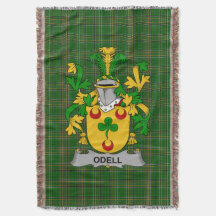 Irish Odell Coat of Arms Familienwappen Irland