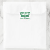 Irish Oma Runder Aufkleber (Tasche)