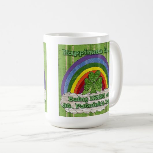 Irish on St Patrick's Day Coffee Tasse (VorderseiteRechts)
