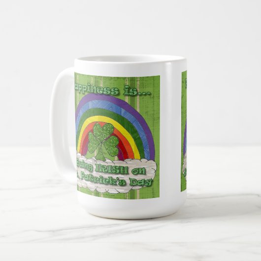 Irish on St Patrick's Day Coffee Tasse (Vorderseite Links)