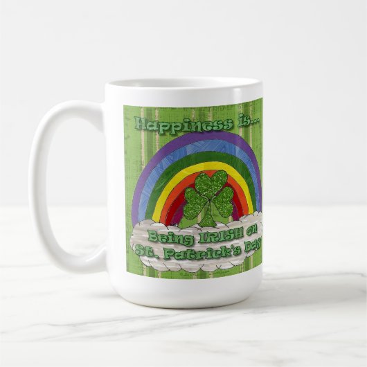Irish on St Patrick's Day Coffee Tasse (Links)