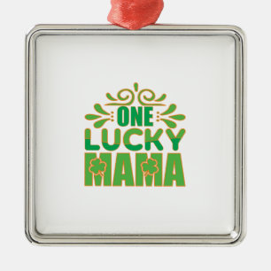 Irish One Lucky Mama Ornament Aus Metall