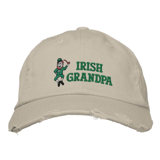 Irish Opa Stickerhat Bestickte Baseballkappe (Vorderseite)