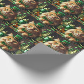 Irish Orange Tabby Geschenkpapier (Ecke)