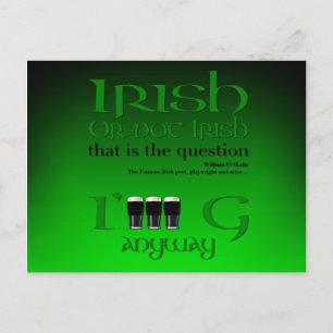 Irish Original St Patrick's Day Gr2HP Einladungspostkarte