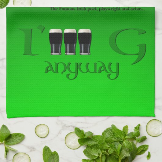 Irish Original St Patrick's Day Gr2KT Geschirrtuch (Gefaltet)