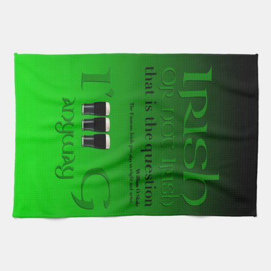 Irish Original St Patrick's Day Gr2KT Geschirrtuch (Horizontal)