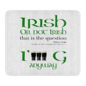 Irish Original St Patrick's Day SCuB Schneidebrett (Vorderseite)