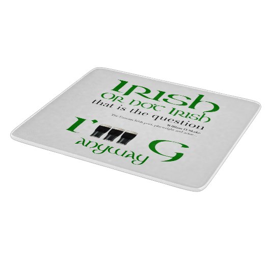Irish Original St Patrick's Day SCuB Schneidebrett (Ecke)