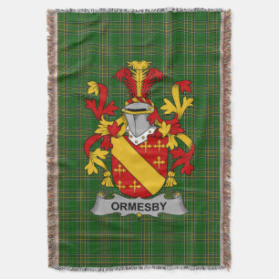 Irish Ormesby Coat of Arms Familienwappen Irland Decke