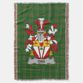 Irish Orr Coat of Arms Familienwappen Irland Decke