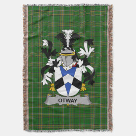 Irish Otway Coat of Arms Familienwappen Irland Decke