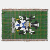 Irish Otway Coat of Arms Familienwappen Irland Decke (Vorderseite)