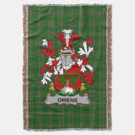Irish Owens Coat of Arms Familienwappen Irland Decke