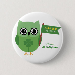 Irish Owl Button