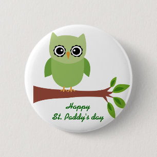 Irish Owl Button
