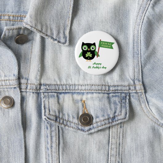 Irish Owl Button (Beispiel)