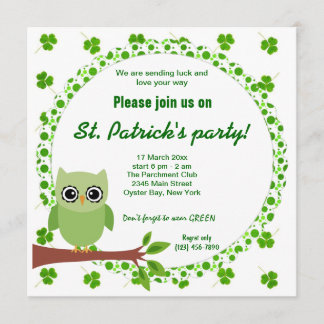 Irish Owl Einladung