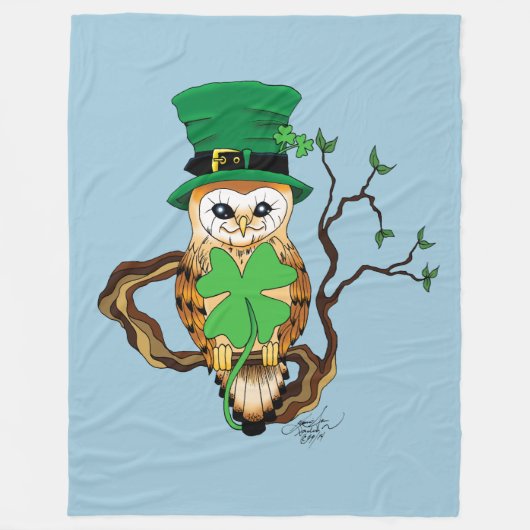 Irish Owl Fleecedecke (Vorderseite)