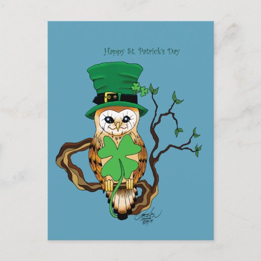 Irish Owl Postkarte (Vorderseite)