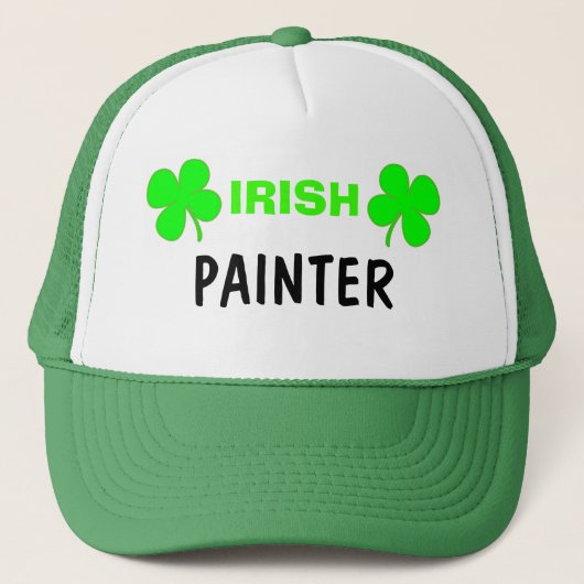 Irish Painter Hat Truckerkappe (Vorderseite)