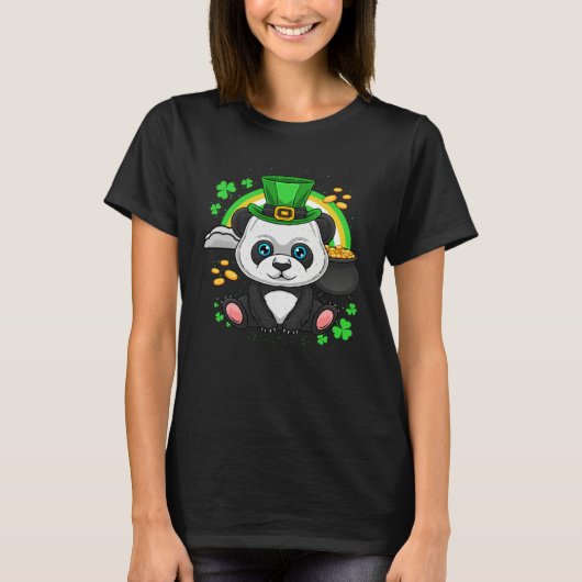 Irish Panda Bear Cute St Patrick s Day St Paddys D T-Shirt (Vorderseite)