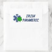 Irish Paramedic Rechteckiger Aufkleber (Tasche)