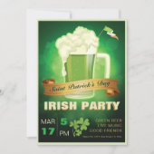 Irish Party Einladung (Vorderseite)
