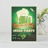 Irish Party Einladung (Stehend Vorderseite)