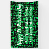 Irish Party Kleeblatt Cloud Modern St Patricks Day Banner (Vertikal)