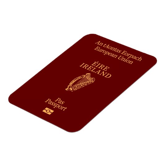 Irish passport magnet (Linke Seite)