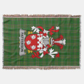 Irish Patterson Coat of Arms Familienwappen Irland Decke (Vorderseite)