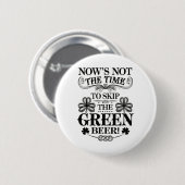 Irish Patty's Grün St. Paddy Lustiger St. Patricks Button (Vorne & Hinten)