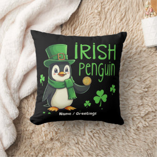 Irish Penguin Eine Glückliche Mischung aus Spaß, H Kissen