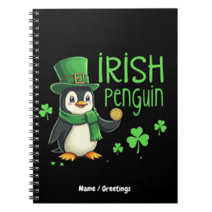 Irish Penguin Eine Glückliche Mischung aus Spaß, H Notizblock