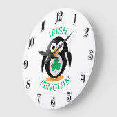 Irish penguin große wanduhr (Winkel)