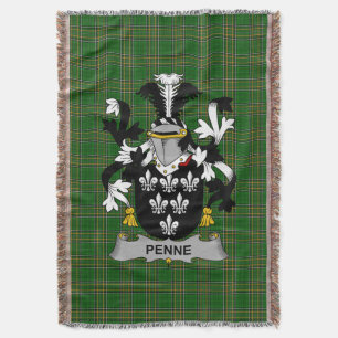 Irish Penne oder Penn Coat of Arms Familienwappen  Decke