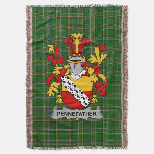Irish Pennepater Coat of Arms Familienwappen Irlan Decke (Vorderseite Vertikal)