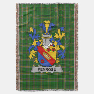 Irish Penrose Coat of Arms Familienwappen Irland Decke