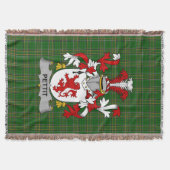 Irish Pettit Coat of Arms Familienwappen Irland Decke (Vorderseite)