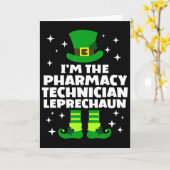 Irish Pharmacy Technician Leprechaun St Patricks D Karte (Gelbe Blume)