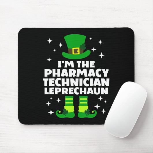 Irish Pharmacy Technician Leprechaun St Patricks D Mousepad (Mit Mouse)