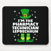 Irish Pharmacy Technician Leprechaun St Patricks D Mousepad (Vorne)