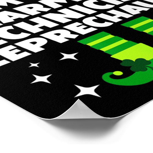 Irish Pharmacy Technician Leprechaun St Patricks D Poster (Ecke)