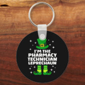 Irish Pharmacy Technician Leprechaun St Patricks D Schlüsselanhänger (Vorderseite)